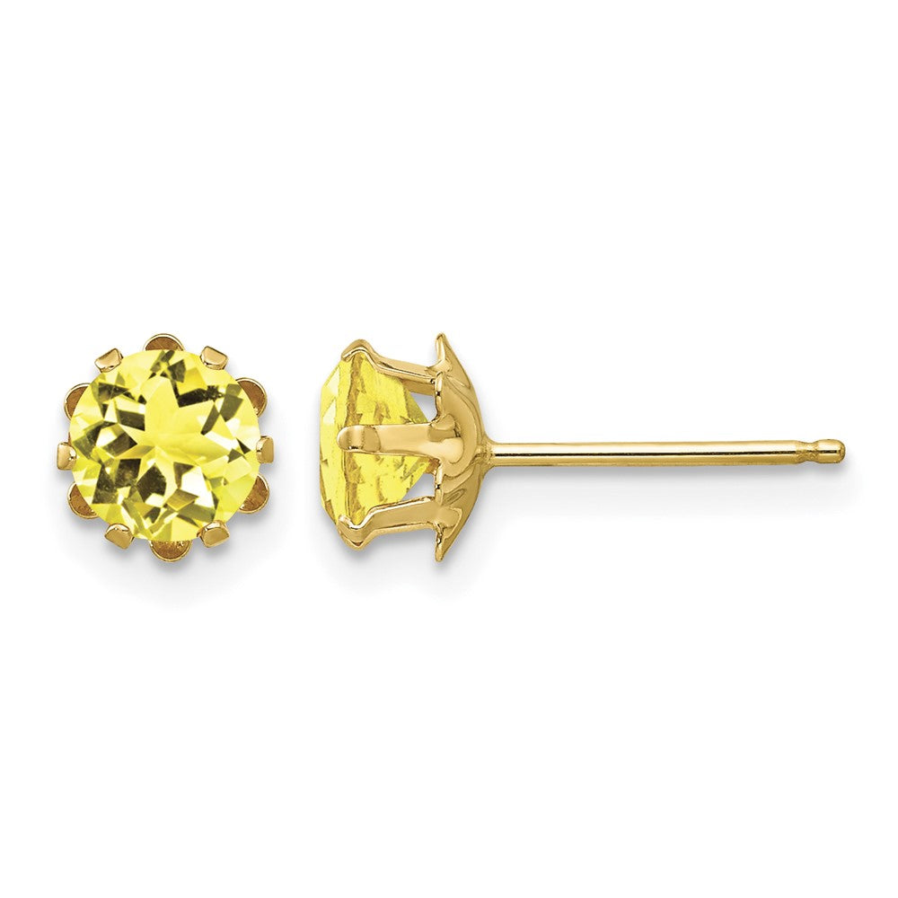 14k Madi K 5mm CZ Birthstone (Nov) Earrings