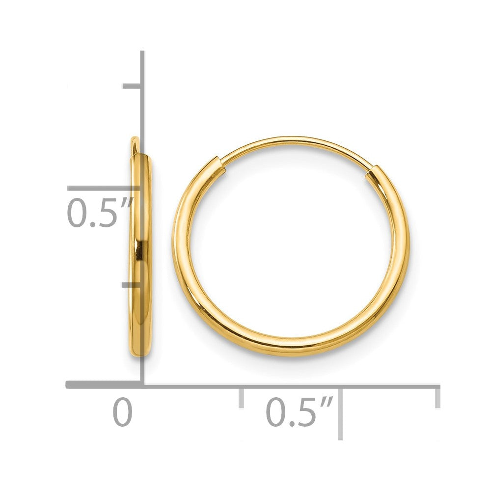 14k Madi K Endless Hoop Earrings