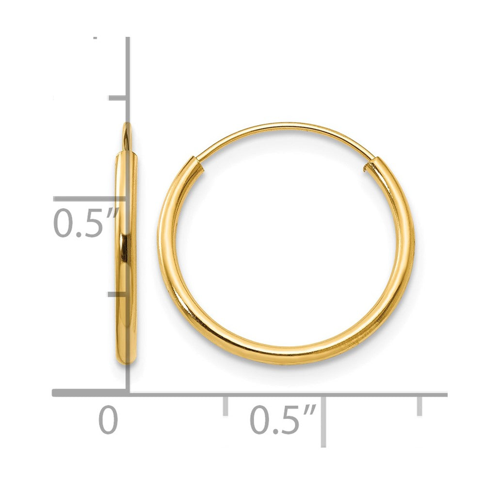 14k Madi K Endless Hoop Earrings