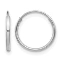 14k Madi K White Gold Endless Hoop Earrings