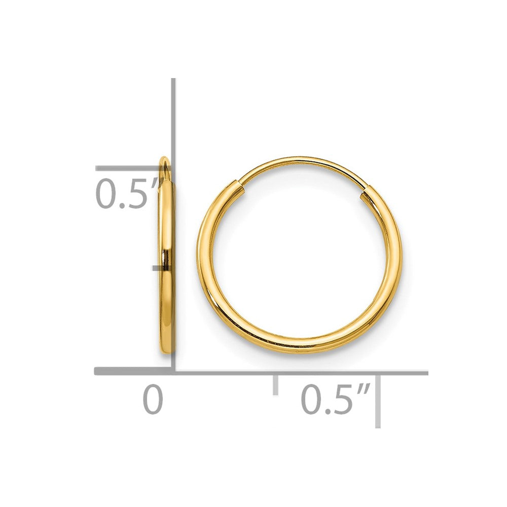 14k Madi K Endless Hoop Earrings