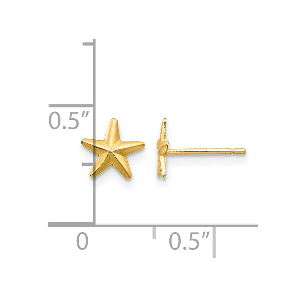 14k Madi K Star Post Earrings