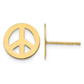 14k Madi K Peace Sign Post Earrings