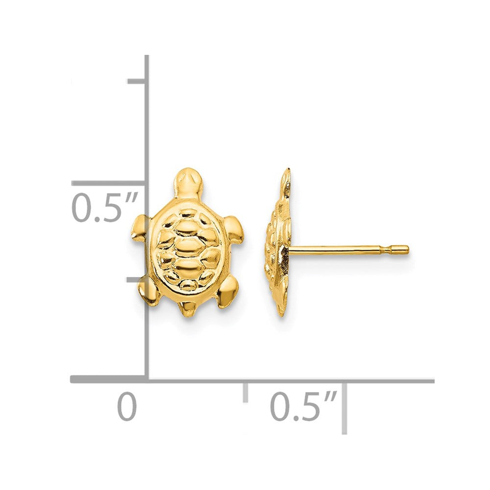 14k Madi K Turtle Post Earrings