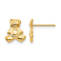 14k Madi K Teddy Bear Post Earrings