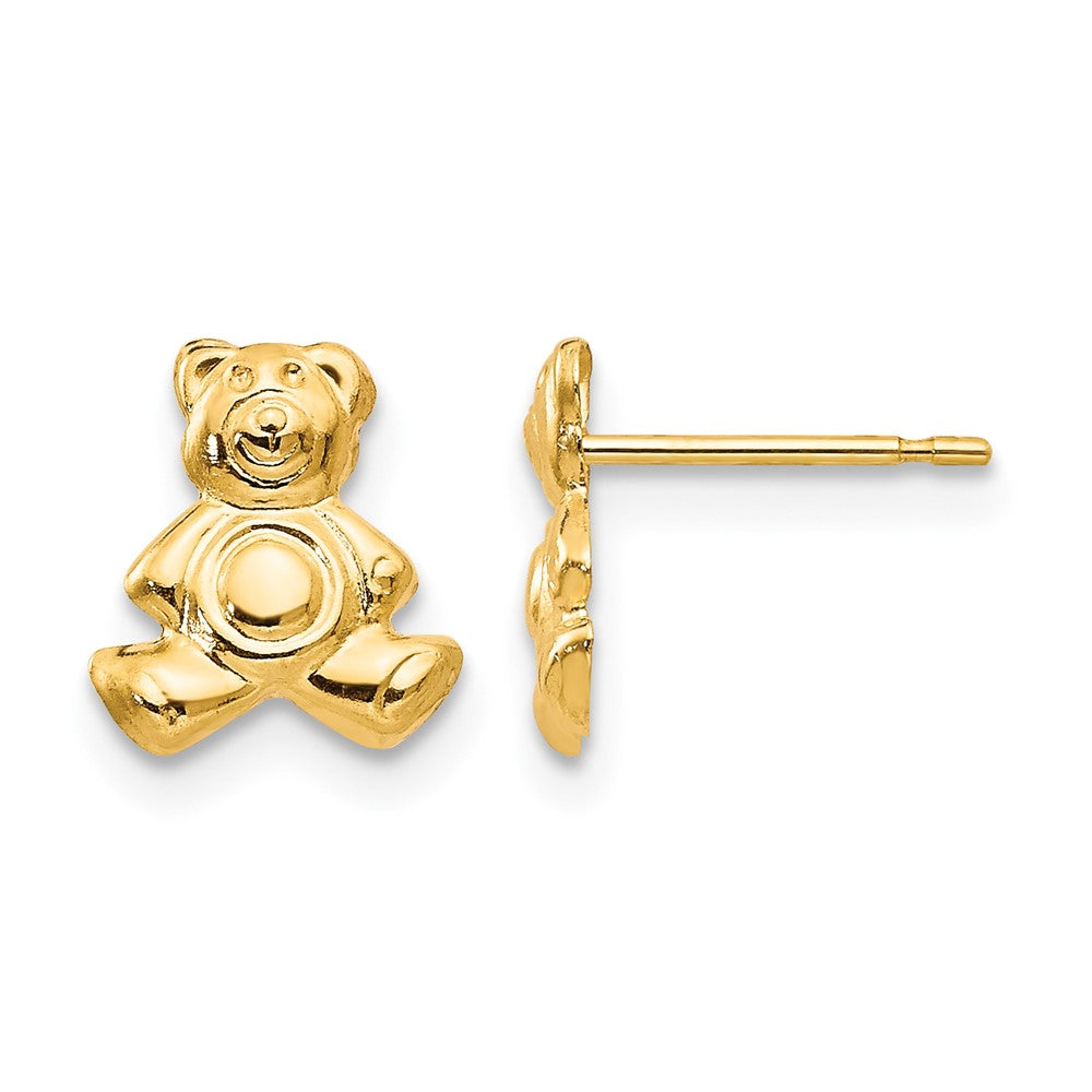 14k Madi K Teddy Bear Post Earrings