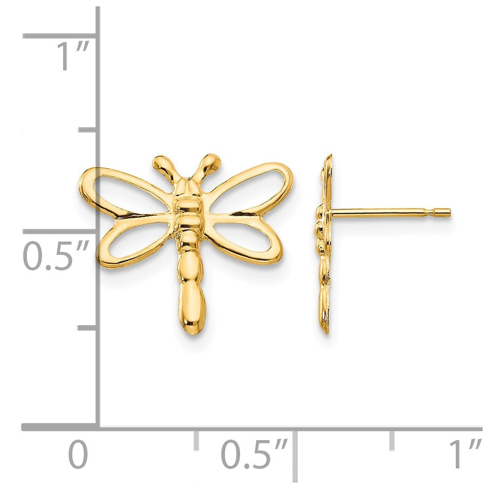14k Madi K Dragonfly Post Earrings