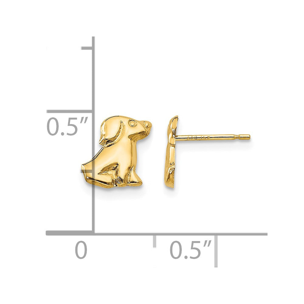 14k Madi K Dog Post Earrings