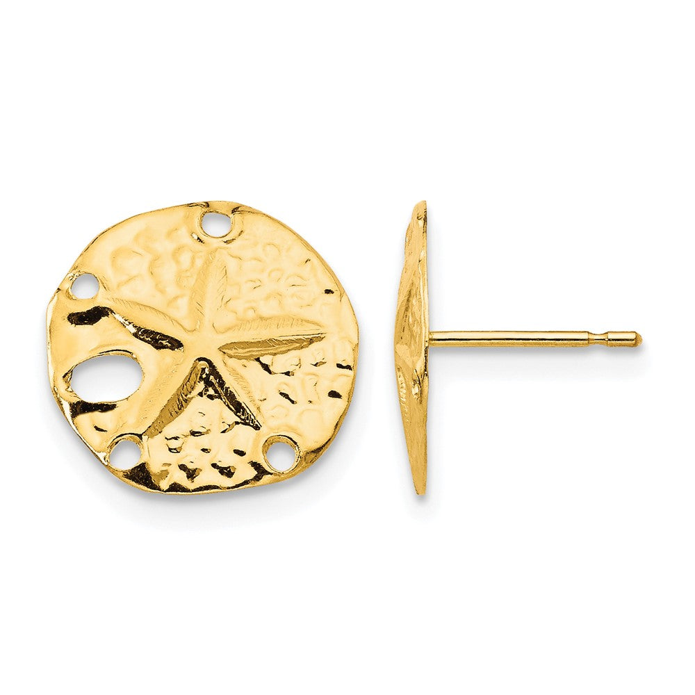 14k Madi K Sand Dollar Post Earrings