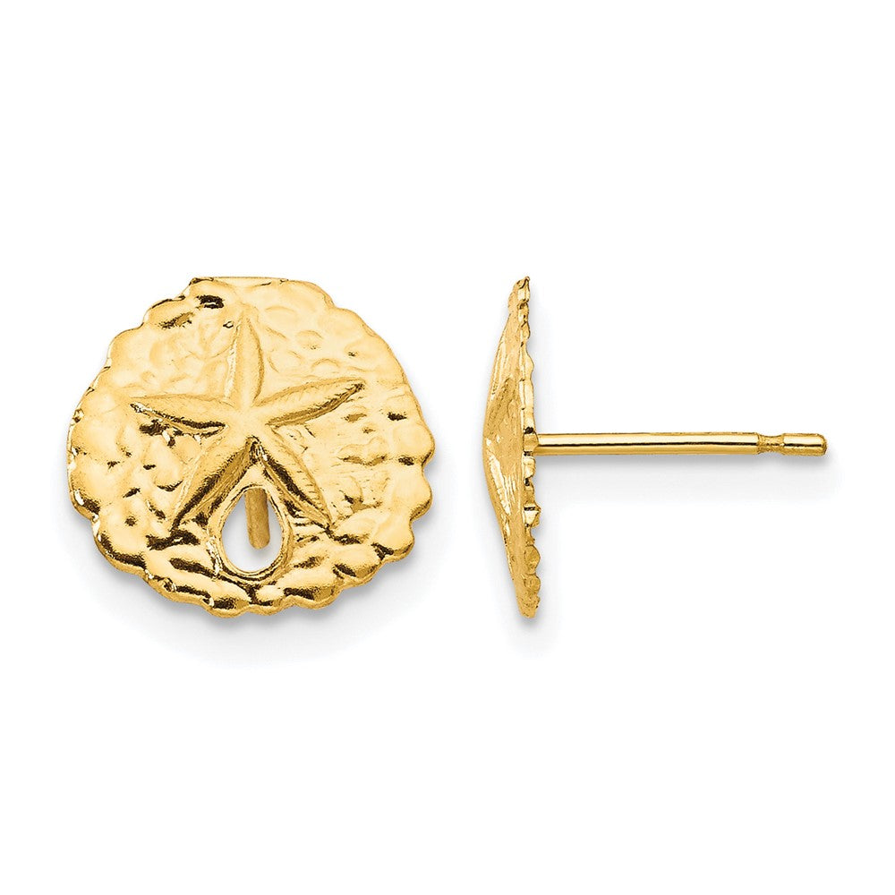 14k Madi K Sand Dollar Post Earrings