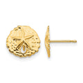 14k Madi K Sand Dollar Post Earrings