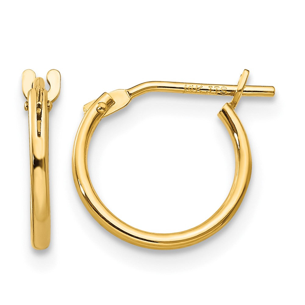 14k Madi K 1mm Hoop Earrings