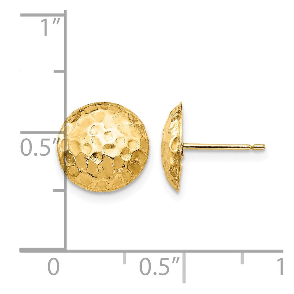 14k Madi K Puffed Round Post Earrings