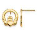 14k Madi K Claddagh Post Earrings