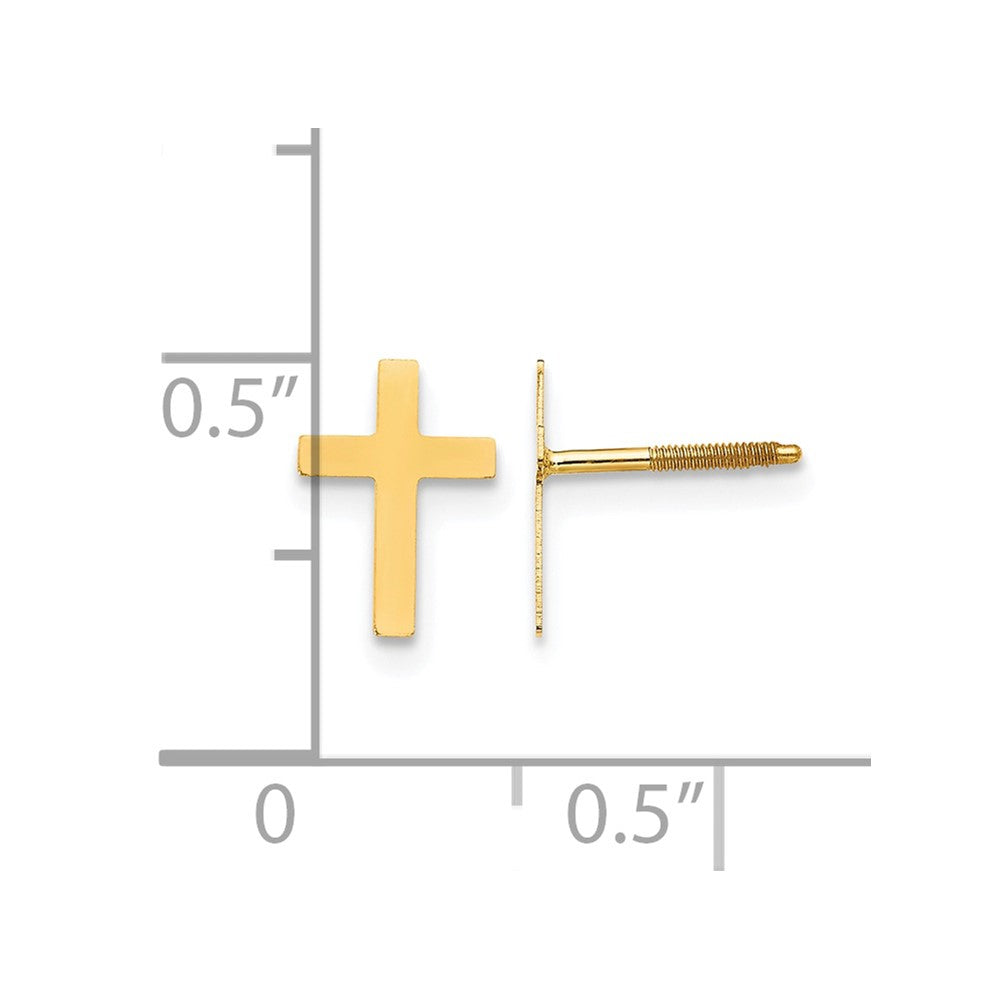14k Madi K Cross Post Earrings