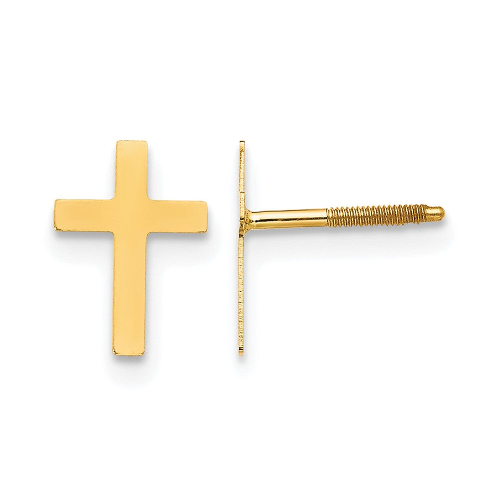 14k Madi K Cross Post Earrings