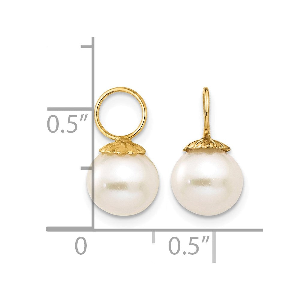 14k Madi K FW Cultured Pearl Hoop Enhancers
