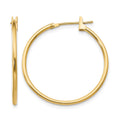 14k Madi K 1mm Hoop Earrings