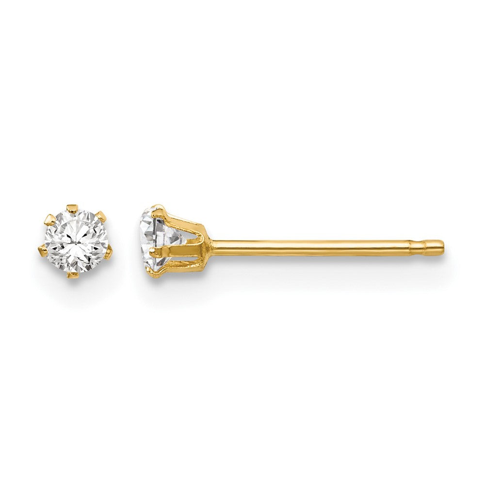 14k Madi K CZ Stud Post Earrings