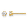 14k Madi K CZ Stud Post Earrings