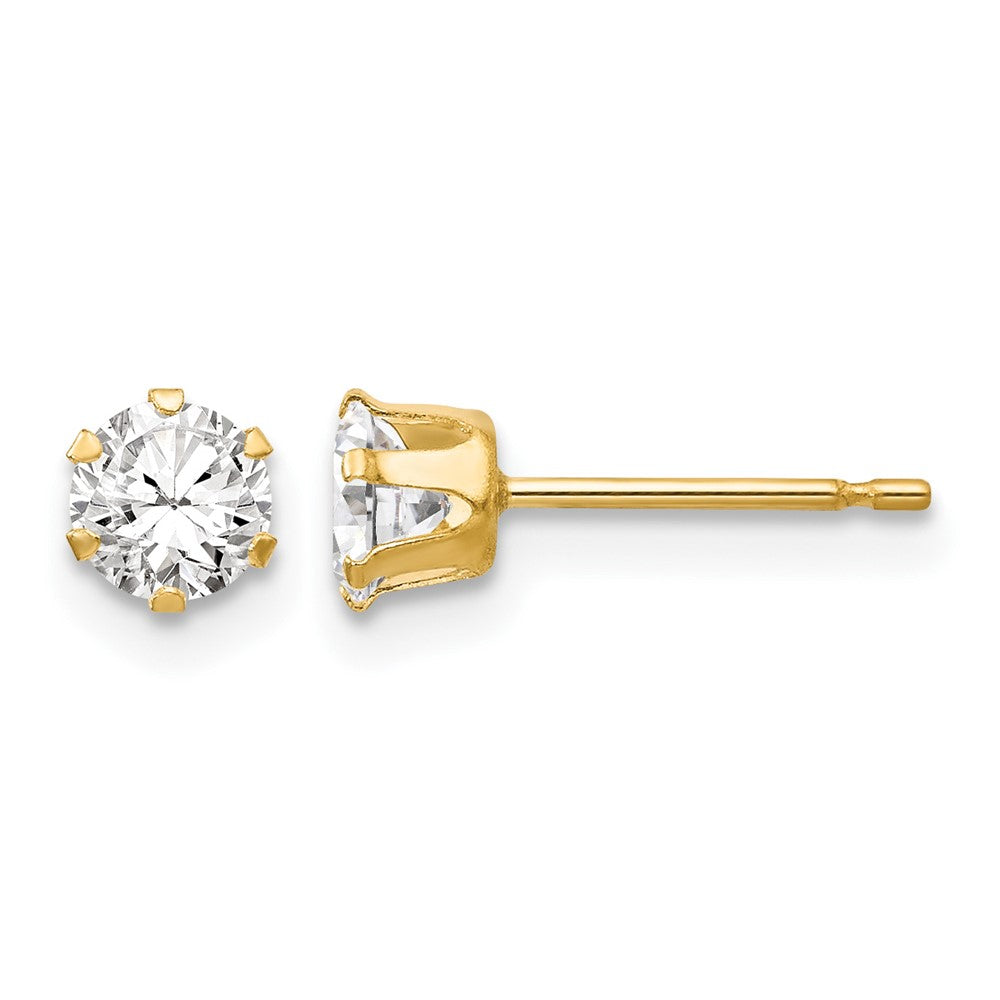 14k Madi K CZ Stud Post Earrings