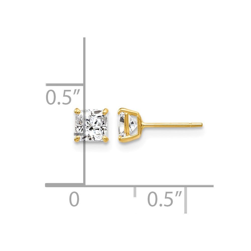 14k Madi K CZ Stud Post Earrings