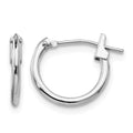 14k White Gold Madi K 1.25mm Hoop Earrings