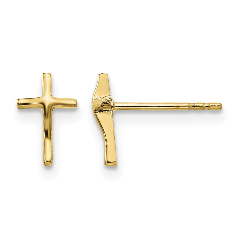 14k Madi K Polished Cross Post Earrings