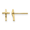 14k Madi K Polished Cross Post Earrings