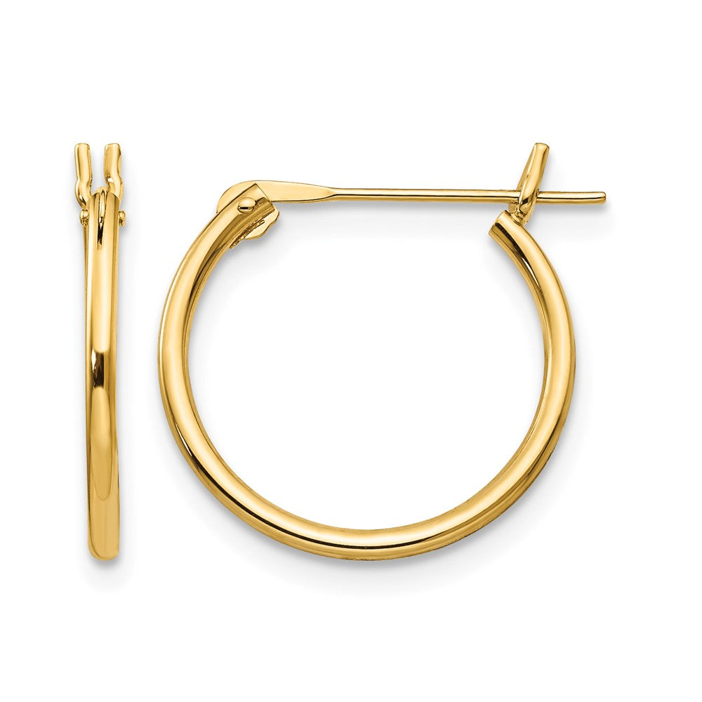 14k Madi K 1.25mm Hoop Earrings