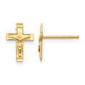 14k Madi K Crucifix Post Earrings