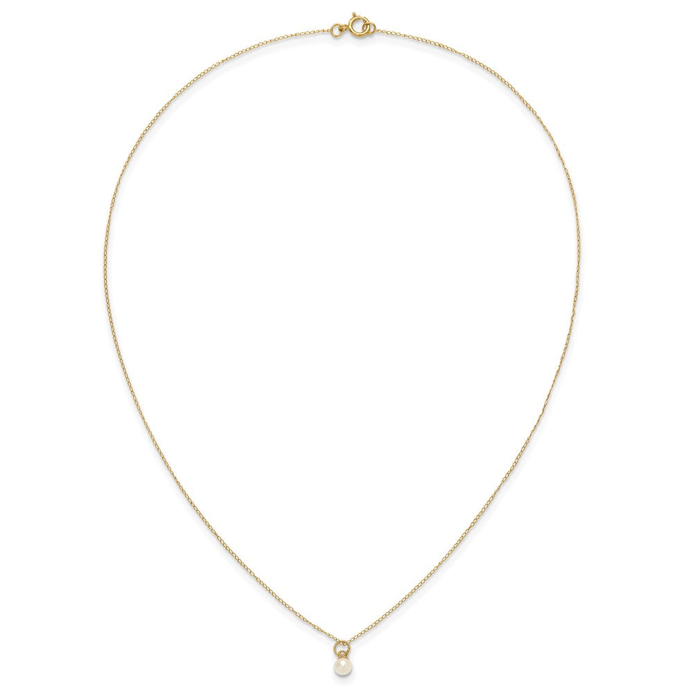 14k Madi K White FWC Pearl 15 Necklace, Earrings & 5.5 Bracelet 3pc Set
