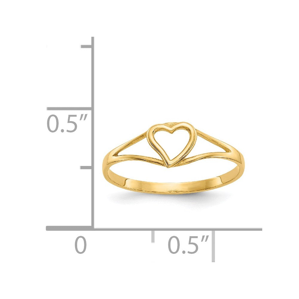 14k Madi K Heart Baby Ring