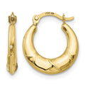 14k Madi K Hollow X Hoop Earrings