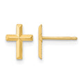 14k Madi K Polished 3D Cross Post Earrings