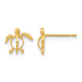 14k Madi K Childrens Sea Turtle Post Earrings