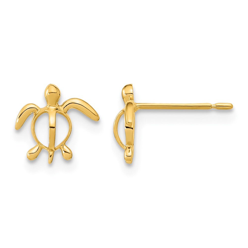 14k Madi K Childrens Sea Turtle Post Earrings