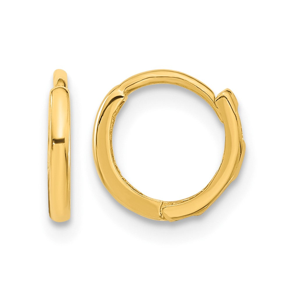 14k Madi K Polished Hinged Hoop Earrings