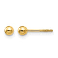 14k Madi K Polished 3mm Ball Screwback Earrings