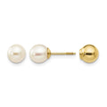14k Madi K Reversible FW Cultured Pearl & Bead Earrings