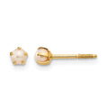 14k Madi K 2.5mm FW Cultured Pearl Earrings