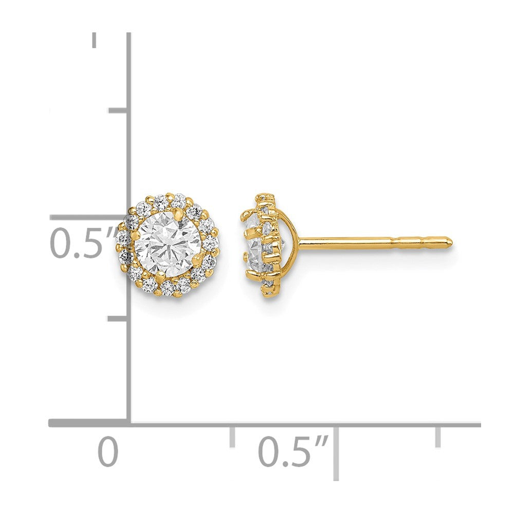 14k Madi K CZ Post Earrings