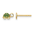 14k Madi K Enamel Turtle Post Earrings