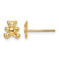 14k Madi K Teddy Bear Post Earrings