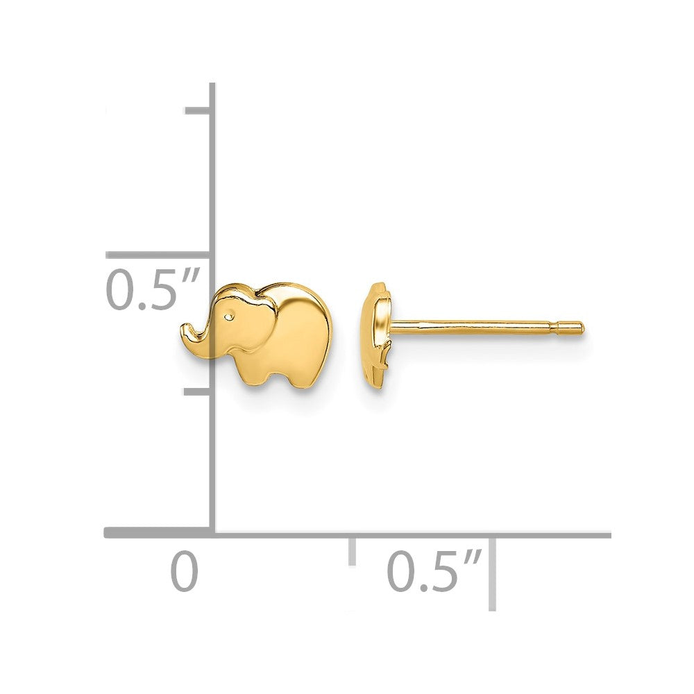 14k Madi K Elephant Post Earrings
