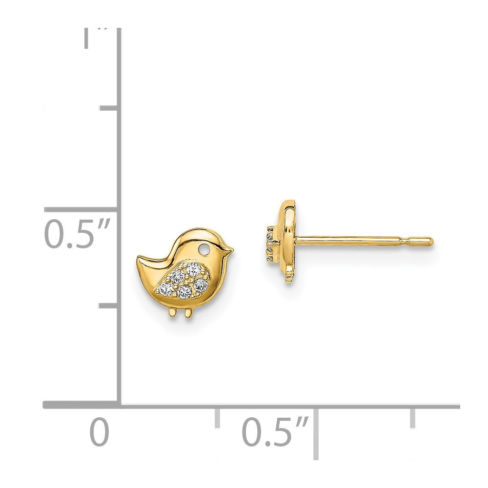14k Madi K Bird CZ Stud Earrings