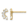 14k Madi K CZ Arch Post Earrings