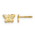 14k Madi K Polished Butterfly Screwback Earrings