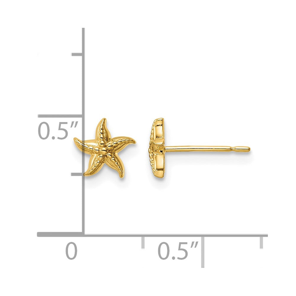 14k Madi K Starfish Post Earrings