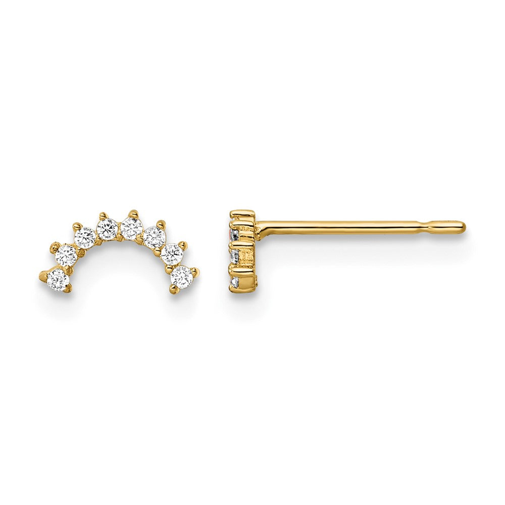 14k Madi K CZ Post Earrings